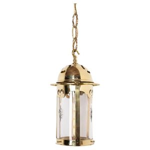 Deep brass <b>candle</b> <b>lantern</b> with bold silhouette crafted for upscale interiors festive displays or meditation areas - Product Image 6
