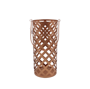 Artisanat Décoratif Fer/Verre T Lumière Titulaire Cuivre Antique Bougeoir Et Bougeoir Pour La Décoration De Noël - Product Image 2