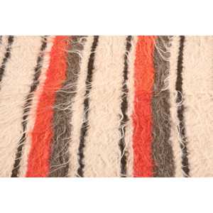 Vintage Rug, 4.7x5.5 ft Area Rug, <b>Red</b> Floral <b>Wool</b> Turkish Rug - Product Image 5