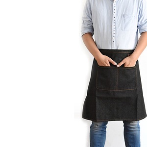 Delantal de tela para mujer-Ajuste clásico con lazo en la cintura y diseño de bolsillo práctico-Delantales de cocina ideales Delantales de Halloween - Product Image 4