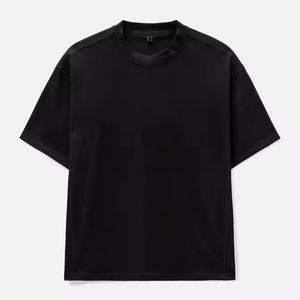 Camiseta extragrande personalizada de alta calidad para Hombre | Camiseta de lujo en blanco con hombros caídos y cuello acanalado de algodón 100% - Product Image 4