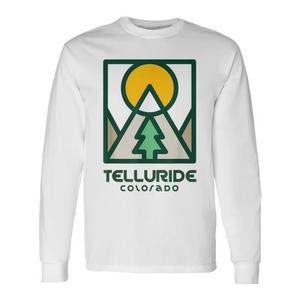 T-shirt à manches longues Telluride Colorado, montagnes de Telluride Colorado, idée cadeau promotionnel - Product Image 1