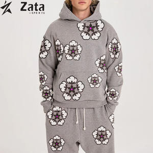 Sudadera con Capucha Estampada Estilo Americano de Invierno, Conjunto Deportivo Grueso |   Sudadera gruesa de felpa francesa |   Algodón Unisex - Product Image 3