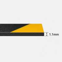 Ruban de marquage de sécurité pour sols, 1,1 mm, haute résistance, film adhésif en PVC, bande de guidage et d'avertissement pour AGV, pour entrepôt