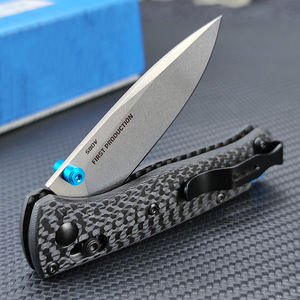 533 Bm碳纤维折叠刀S90V黑色户外野营狩猎口袋战术刀EDC工具 - Product Image 4