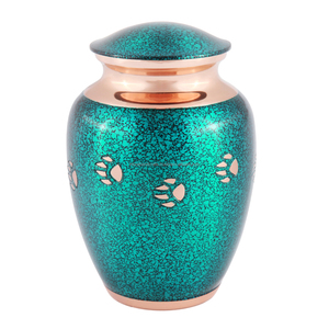 Urne moderne en rose chromée blanche et argentée pour cendres Mémorial américain pour cendres d'animaux de compagnie pour chiens et chats - Product Image 5