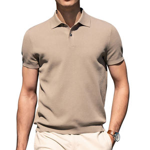 เสื้อยืดผ้าคอตตอนถักสำหรับใส่ลำลองทรงพอดีตัวทำจากผ้าฝ้าย100% โลโก้ตามสั่ง - Product Image 1