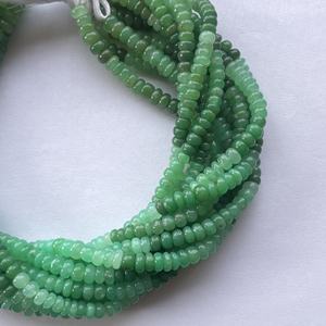 4 มม.6 มม.8 มม.10 มม.สีเขียวธรรมชาติChrysoprase OmbreเรียบRondelleอัญมณีลูกปัดStrandราคาผู้ผลิตขายส่งShop - Product Image 3