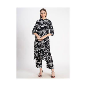 <b>Women</b> Casual Dress Full Sleeve Co-ord Set Two Piece <b>Kurta</b> and Pant Set Dubai Saudi Arabia Trending Clothes - Product Image 1