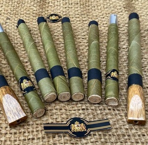 Rouleaux de feuilles de palmier Fourniture d'usine en vrac Meilleurs prix Gestion de marque de feuilles vertes fraîches Rouleaux de feuilles de palmier avec conseils de filtre à saveur Pop up - Product Image 2