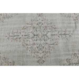 พรมตุรกีขนาดใหญ่ 5.5x7.9 ฟุต ลายสัตว์สีขาวสไตล์วินเทจ - Product Image 5