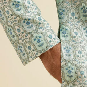 Nuevo traje de Sherwani dorado negro de moda MOQ bajo hecho a medida OEM algodón hombres étnico Shalwar Kameez indio pakistaní para niños - Product Image 5