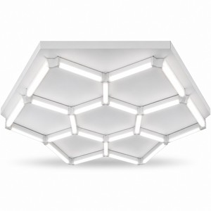 Lampada a Griglia Esagonale LED in Lega di Alluminio 6000K Luce Diurna per Officina di <span class=keywords><strong>Falegnameria</strong></span> - Product Image 6