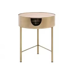 โต๊ะกาแฟโลหะออกแบบพิเศษแบบมินิมอลโต๊ะข้างสีทองเฟอร์นิเจอร์อินเดีย - Product Image 1