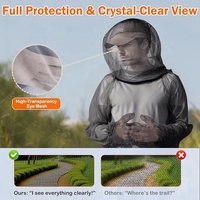 Combinaison anti-moustiques imperméable OEM Premium 10 000 mm, veste, pantalon, gants et chaussettes de protection intégrale contre les insectes pour activités extérieures, jardinage et pêche