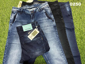 Men's 100% Cotton Slim Fit Vintage Streetwear High Quality Soft Comfortable Solid Print Straight Washable Denim Summer Spring - Product Image 2