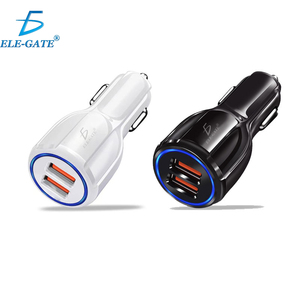 Caricabatterie Turbo per Auto con 2 Porte USB 5V 2.1A, Adattatore per Accendisigari 12-24V - Product Image 1