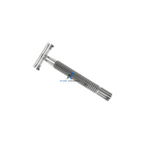 Rasoir de sécurité à double tranchant en acier inoxydable durable, outil de toilettage traditionnel de haute qualité pour la coupe de la barbe des hommes - Product Image 4