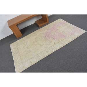 พรมปูพื้นสไตล์วินเทจขนาดใหญ่สีเบจ-ชมพู3.7x6.5ฟุตสไตล์คลาสสิกพรมขนแกะลายสี่เหลี่ยมผืนผ้าวัสดุลาเท็กซ์สำหรับห้อง - Product Image 2