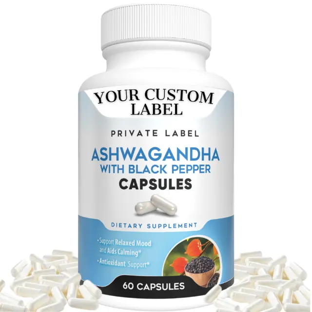 Ashwagandha-cápsulas de Vox, suplemento nutritivo antiestrés, ansiedad, salud, vitaminas, hechas en los EE. UU., ayuda a mejorar el estado de ánimo