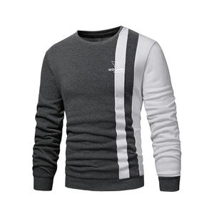 Sweat-shirts à capuche brodés pour hommes en gros, taille surdimensionnée, hiver, ODM personnalisé, 100% coton, taille plus, sweat-shirt à col rond unisexe - Product Image 5