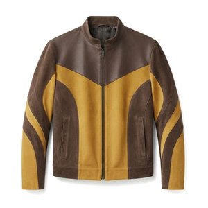 High Quality <b>Suede</b> <b>Leather</b> <b>Jacket</b> For Men With Premium Soft Finish Classic Styling Durable Construction And All Season - Product Image 1