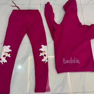 Heavy <b>Weight</b> Customized Boxy-fit Fleece 100% Cotton Heavyweight <b>Blank</b> Tracksuits 500gsm Unisex 2025 - Product Image 4