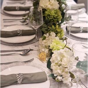 Noël fête d'anniversaire Table réglage serviette pince porte-mouchoirs élégant argent serviette anneau tissu organisateur porte-serviettes - Product Image 5