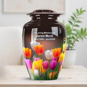 Urna artesanal para cenizas humanas | Recuerdo conmemorativo Premium | Caja de urna de latón para adultos Premium - Product Image 3