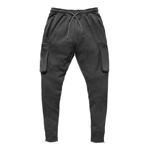 Pantalons de jogging cargo pour hommes en gros, taille plus, coupe slim, décontractés, en molleton, imperméables, écologiques, en élasthanne/nylon - Product Image 3
