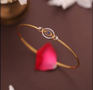 14KT Fine Gold <b>Kada</b> Bracelet Custom Crafted Diamond Bangle Exclusive for B2B Collections Enhanced Service and Reliability - Product Image 1