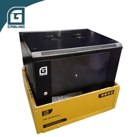 Rak Mini Gcabling 19" Kedalaman Internet 450mm Enclosure 6U Server Vertikal 19 Inch Rak 6U Kabinet Jaringan Data Dinding Kecil