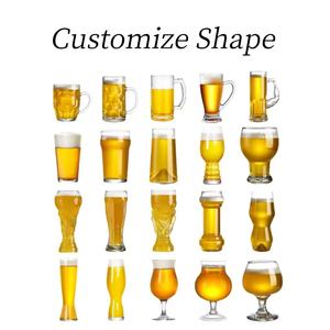 הסיטונאי יד מפוצץ גבישי כוסות בירה זכוכית קלסית גביע בירה זכוכית בהתאמה אישית כוסות בירה - Product Image 4
