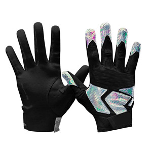 Guantes de fútbol americano resistentes al sudor con capas de malla transpirable que ayudan a los jugadores a mantener las manos secas y cómodas - Product Image 4