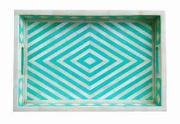 Prix d'usine direct luxe indien de haute qualité fait à la main MDF bois os incrustation plateau nouveau Design plateau de service bureau literie boisson - Product Image 6