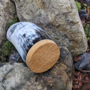 TAQI artisanat fait à la main écologique court corne verre tasse Viking inspiré artisanat naturel pour les fêtes - Product Image 3