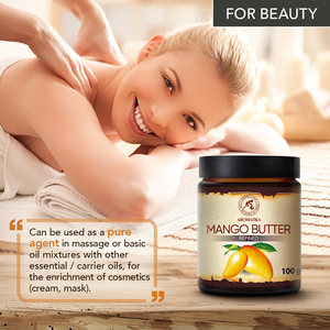 Manteca de Mango Aromatika 100g, Manteca de Semilla de Mangifera Indica Prensada en Frío para el Rostro, Antiarrugas, Cuidado Diario y Piel Seca - Product Image 2