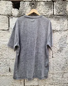 T-shirt court Boxy surdimensionné en éponge française 100% coton personnalisé pour hommes sérigraphie de luxe motif tricoté - Product Image 6