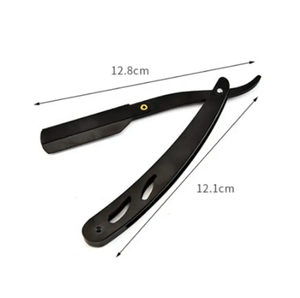 มีดโกนแบบใช้แล้วทิ้งมีดโกนขอบตรงทำจากสแตนเลสสำหรับกำจัดขนตามร่างกายสำหรับเครื่องตัดผมบิกินี่ร้อน - Product Image 2