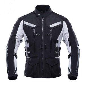 Chaqueta motociclista de moda al por mayor para hombre, chaqueta motorista de cuero con logotipo personalizado de fabricante para hombre - Product Image 3