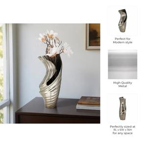 Premium Unique Silver Finished Vase For Wedding Floral <b>Arrangements</b> And Event <b>Table</b> Centerpieces Wholesale From India - Product Image 5
