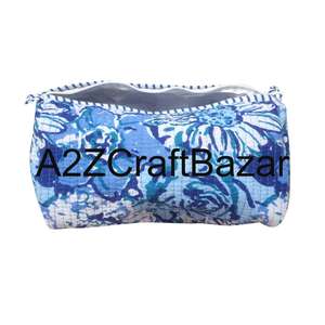 Bolsas de Cosméticos de Tela de Algodón Ecológicas, Cierre de Cremallera con Borla, Diseño Moderno, Reutilizables, Ligeras, Multifuncionales, Bolsa de Maquillaje - Product Image 2