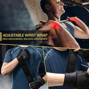 Guantes de fitness unisex del fabricante para deportes gimnasio levantamiento culturismo ejercicio entrenamiento cruzado levantamiento de pesas protección de agarre - Product Image 3