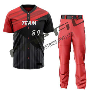 ชุดเสื้อเบสบอลและกางเกงคอวีสำหรับผู้ชายเครื่องแบบกีฬาใส่สบายชุดเบสบอลออกแบบได้ตามต้องการ - Product Image 1