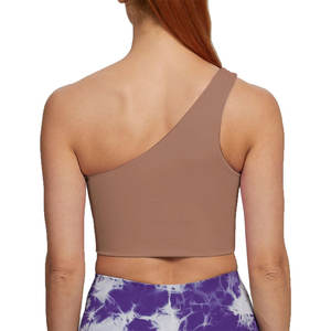 New Design Single One Shoulder Crop <b>Top</b> Fashion Sexy <b>Vest</b> Summer Sleeveless Tank <b>Tops</b> for Women - Product Image 4