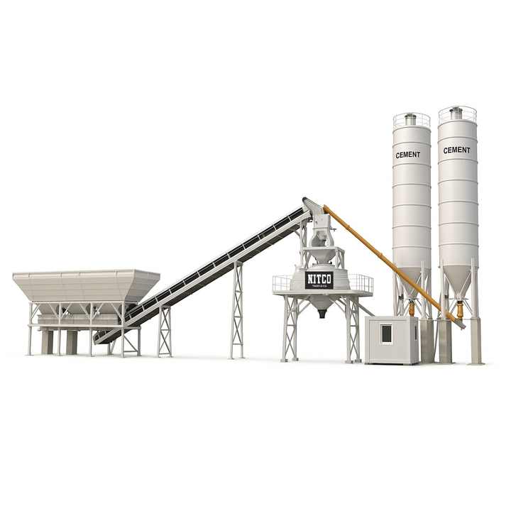 Used Construction Batching Machine Stationary Compact and Mobile Plants PLC Core Components Production Line