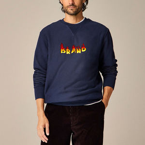 Sweat-shirt surdimensionné personnalisé de qualité supérieure 2025, tissu 100% coton, grammage lourd, col rond, style ample, pour hommes - Product Image 1