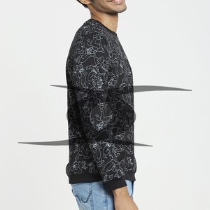 Sudadera de cuello redondo de algodón 100% de gran tamaño Unisex para hombre, ropa de calle de moda, sudaderas con capucha de sublimación térmica de felpa francesa para invierno - Product Image 2