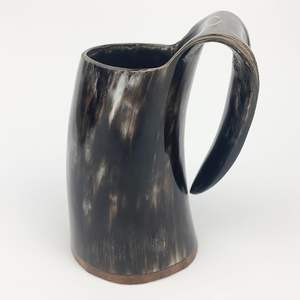 Mug en corne durable, matériau naturel, vaisselle pour les consommateurs soucieux de l'environnement, artisanal, rustique, cadeaux de bar, collections - Product Image 5
