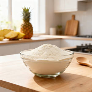 Poudre de jus d'ananas séchée par atomisation à haute solubilité pour l'utilisation alimentaire, en boisson et en nutraceutique - Product Image 1